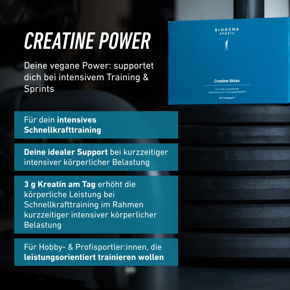 Creatine Sticks – 3 g Creapure®
